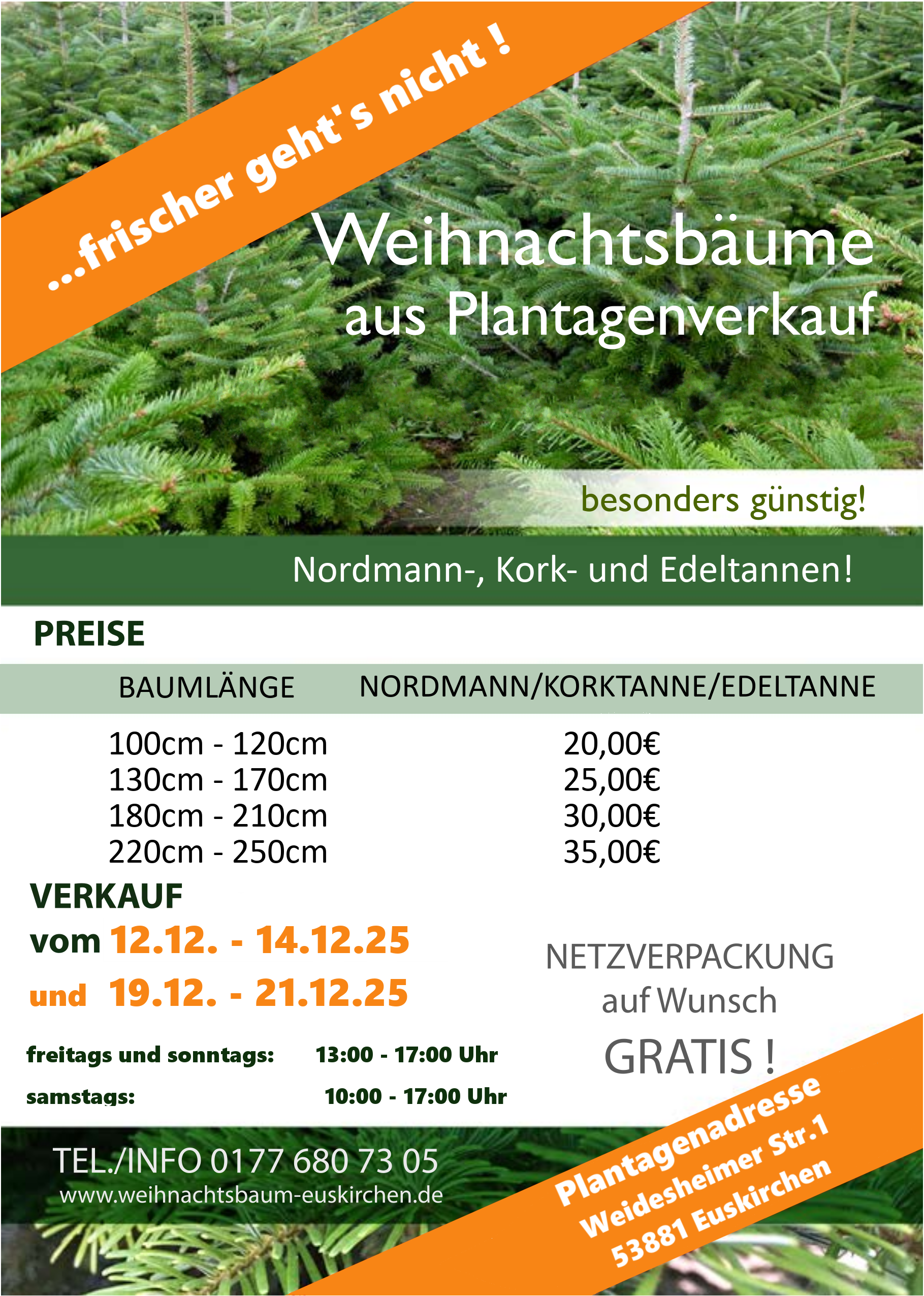 Weihnachtsbaum Euskirchen 2025
